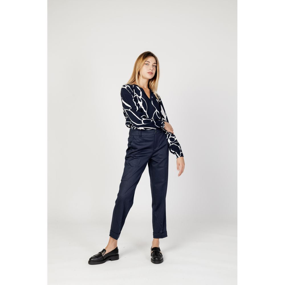 Street One Blue Viscose Pant