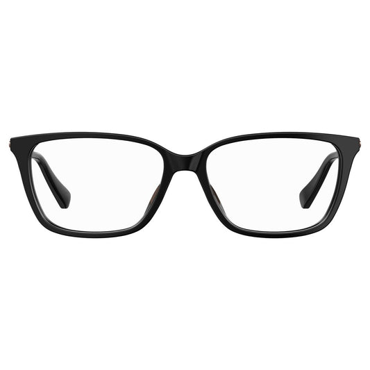 Love Moschino Schwarze Acetat-Brillengestelle
