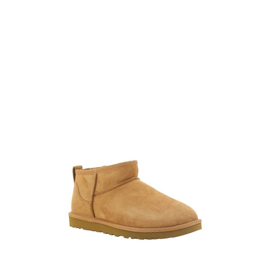 UGG Braune Ziegenleder-Stiefeletten