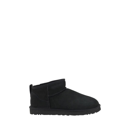 UGG Schwarze Ziegenleder-Stiefeletten