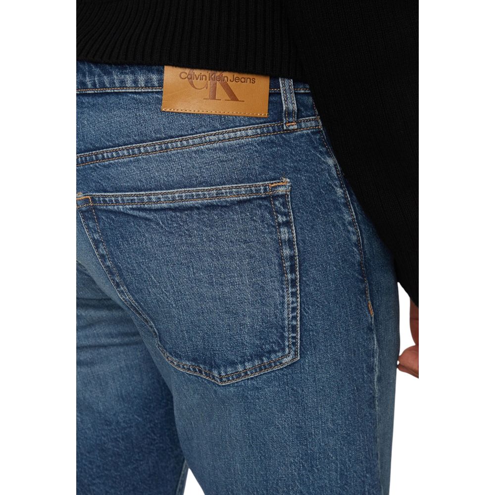 Calvin Klein Jeans Blaue Baumwoll-Skinny-Jeans