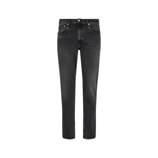 Calvin Klein Jeans Schwarze Baumwoll-Skinny-Jeans