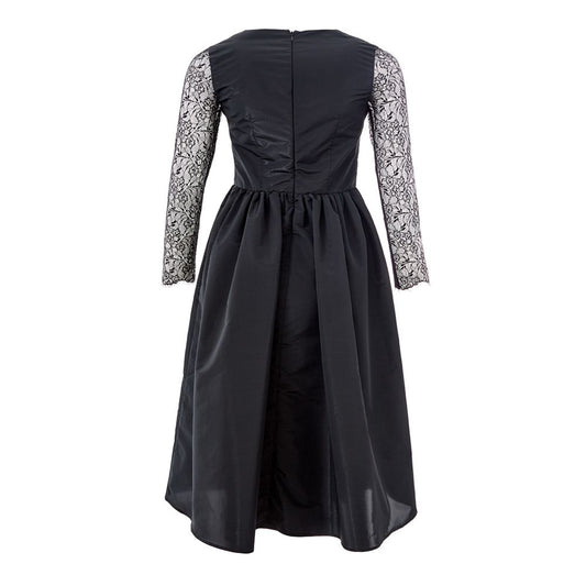 Lardini Black Polyester Cocktail Dress