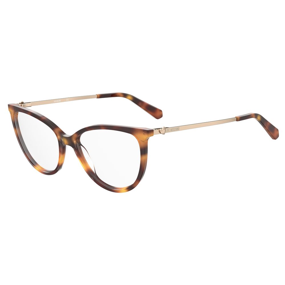 Love Moschino Braune Acetat-Rahmen