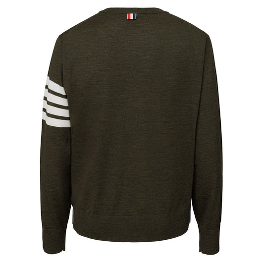 Thom Browne Green Wool Sweatshirt