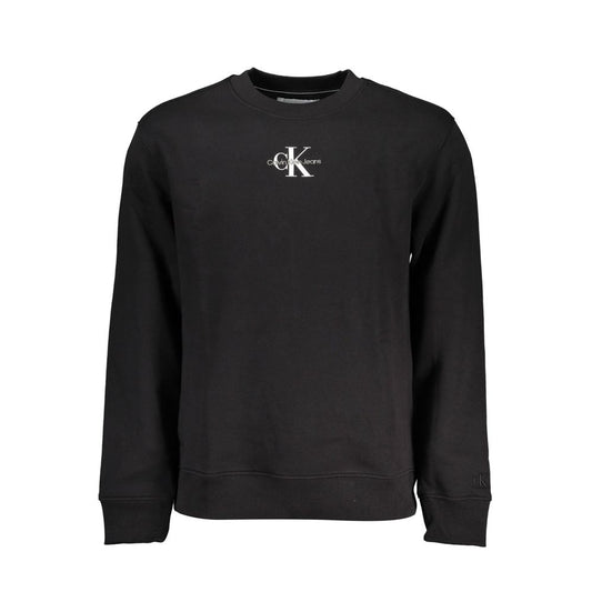 Calvin Klein Schwarzer Baumwollpullover für Männer