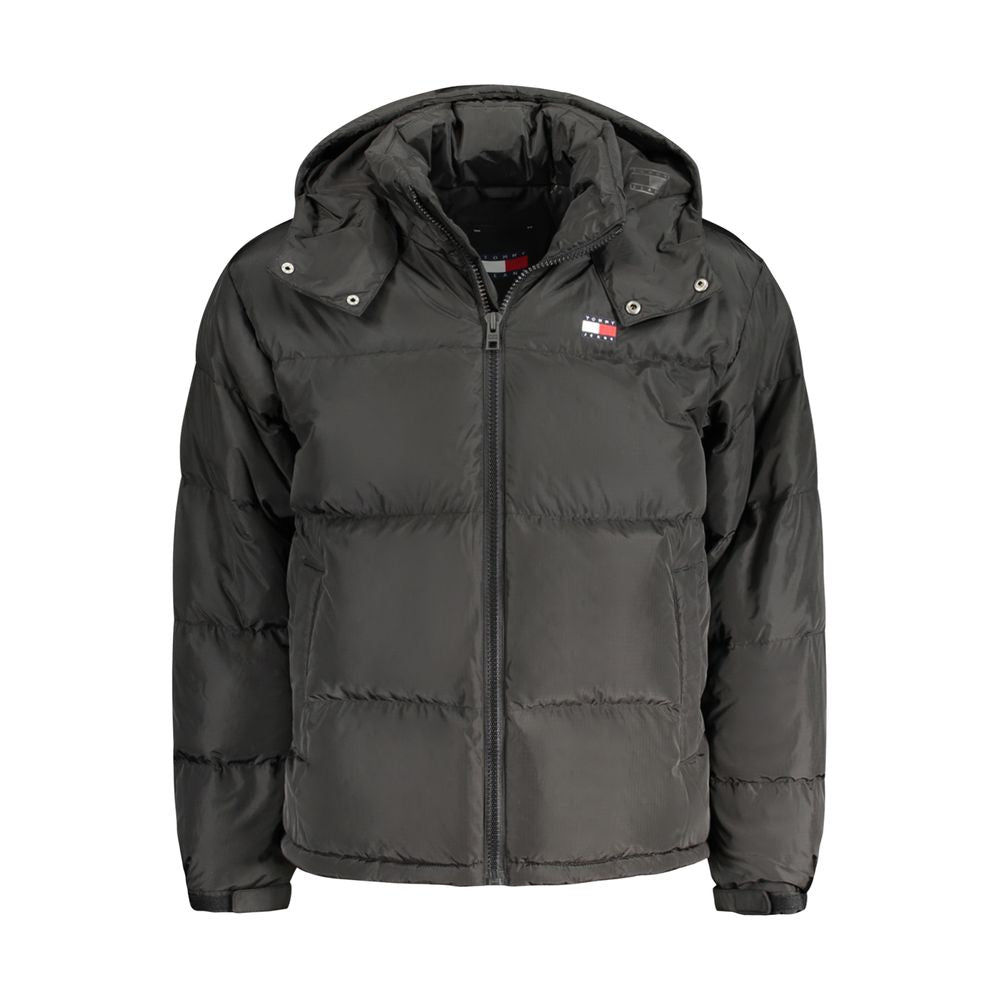 Tommy Hilfiger Schwarze Recycelte Polyester Herren Jacke