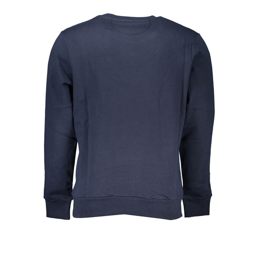 La Martina Blue Cotton Sweatshirt