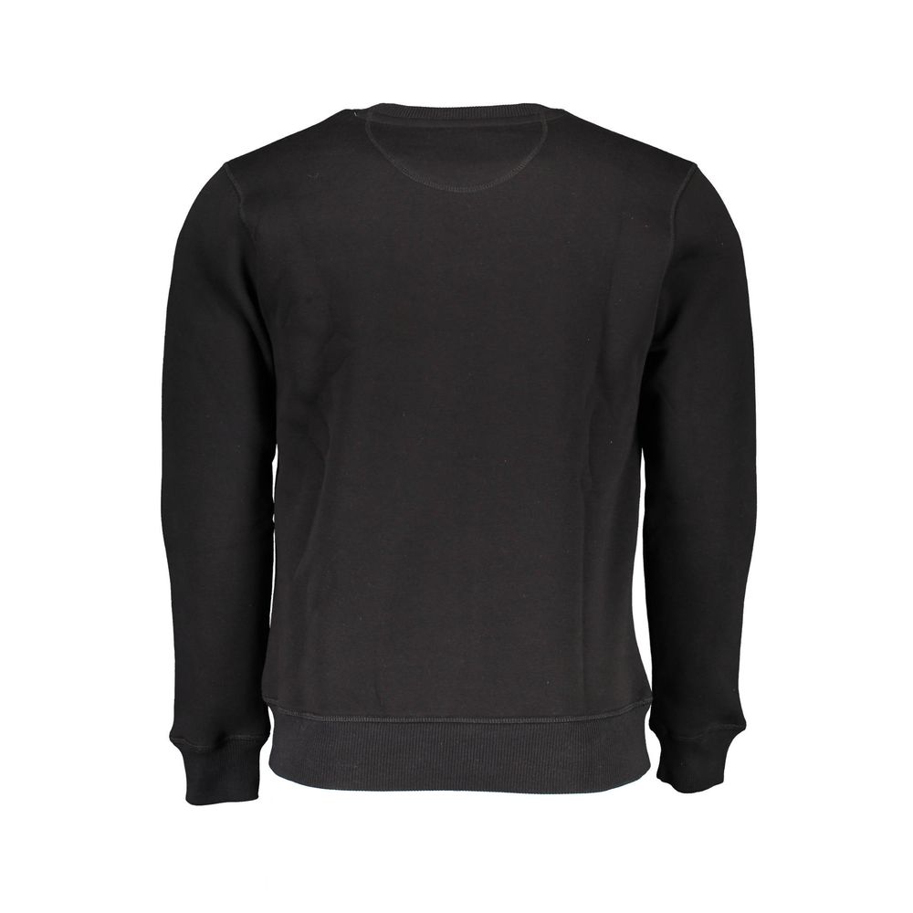 North Sails Black Cotton Men Sweatshirt