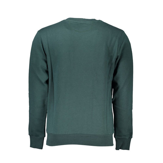 La Martina Green Cotton Sweatshirt