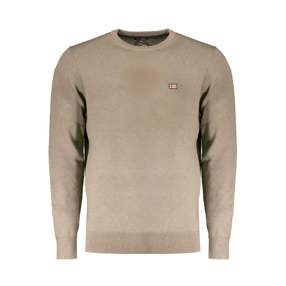 Norway 1963 Brauner Pullover aus Wolle für Männer