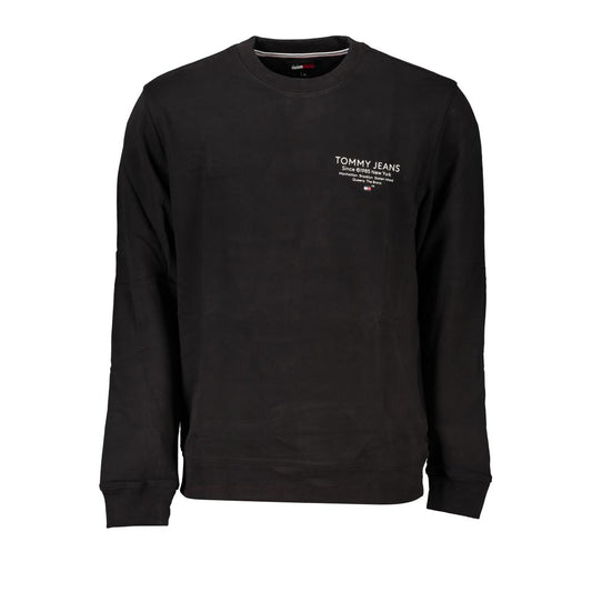 Tommy Hilfiger Schwarzer Baumwollpullover für Männer