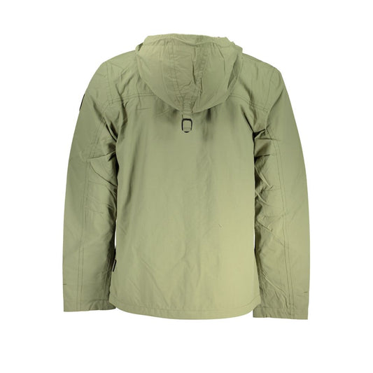 Napapijri Green Polyester Shell Jacket