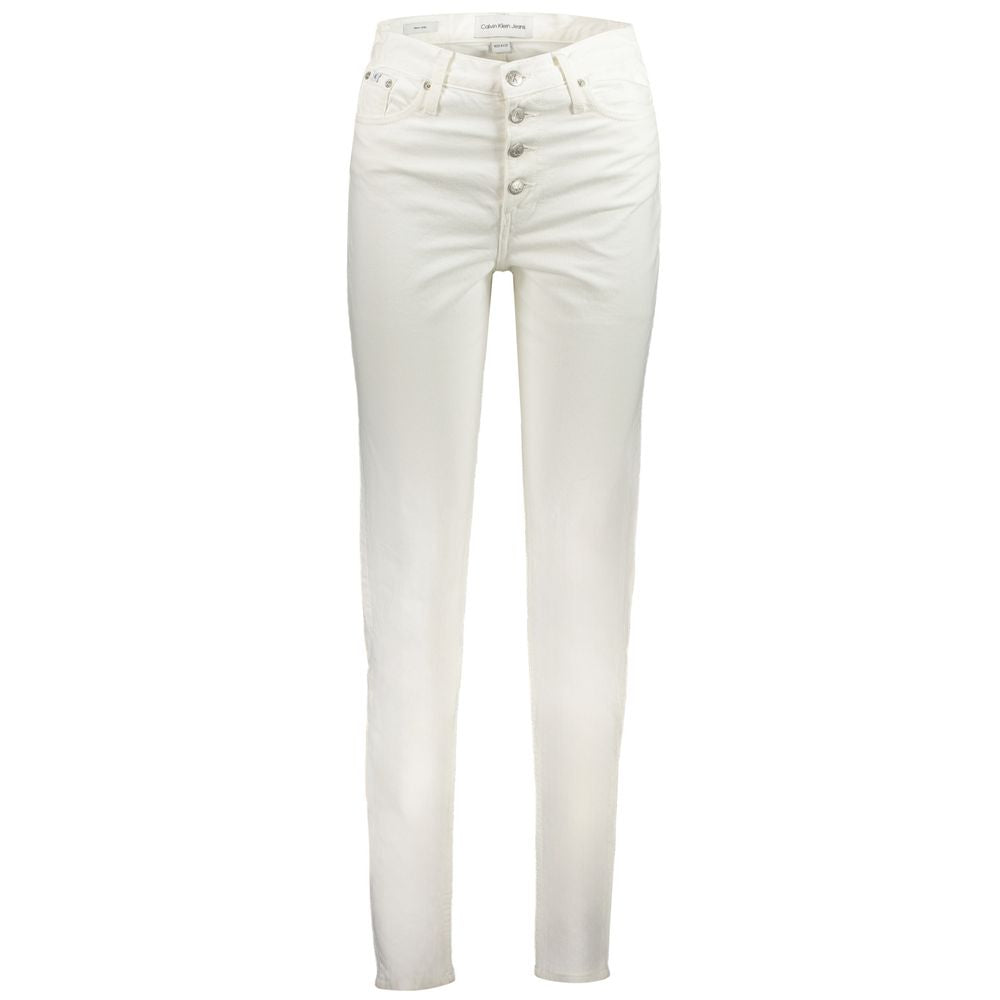 Calvin Klein Weiße Baumwolle Frauen Jeans