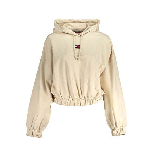 Tommy Hilfiger Beige Baumwolle Frauen Pullover Hoodie