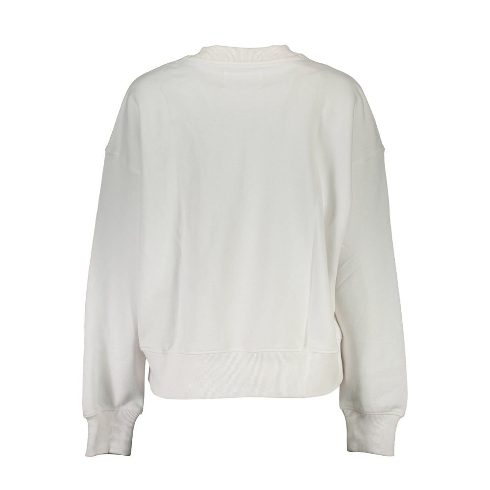 Calvin Klein Weißer Baumwollpullover für Frauen