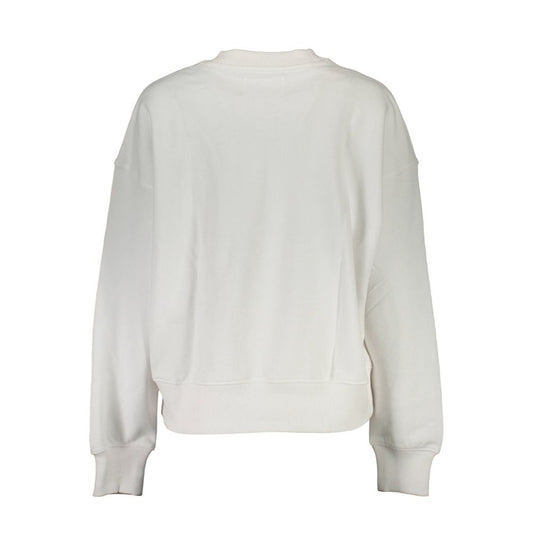 Calvin Klein Weißer Baumwollpullover für Frauen