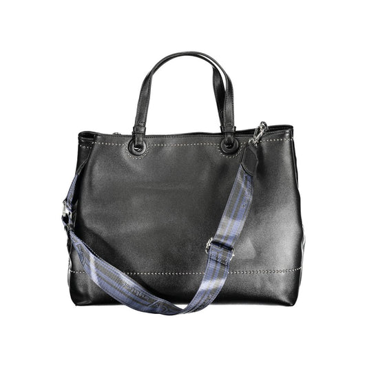 BYBLOS Black Polyurethane Women Handbag