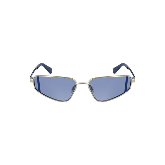 Calvin Klein Graue Metall-Sonnenbrille für Frauen