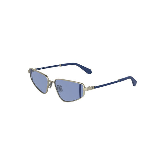 Calvin Klein Graue Metall-Sonnenbrille für Frauen