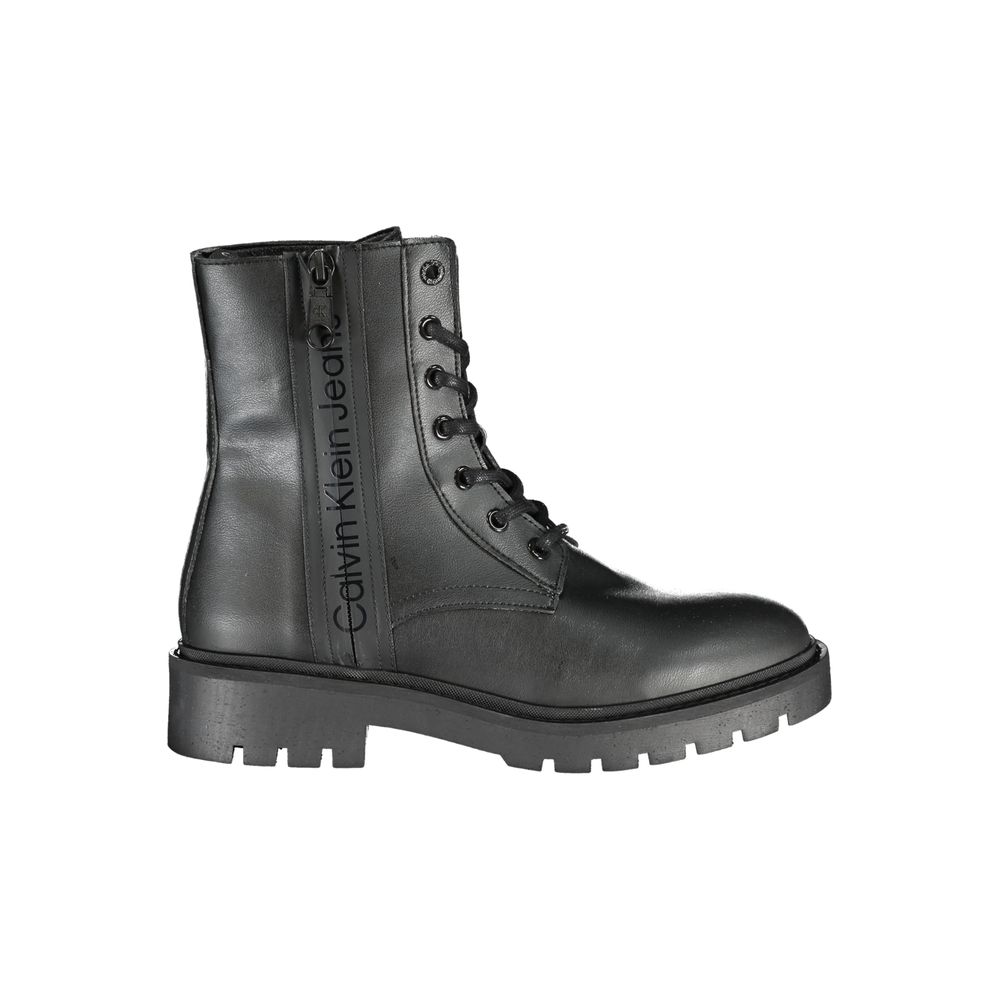 Calvin Klein Schwarzer Polyester Damenstiefel