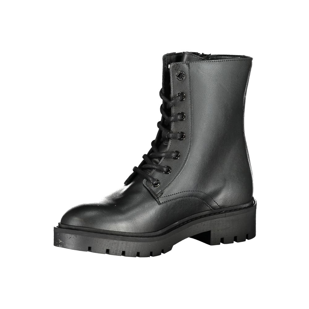Calvin Klein Schwarzer Polyester Damenstiefel