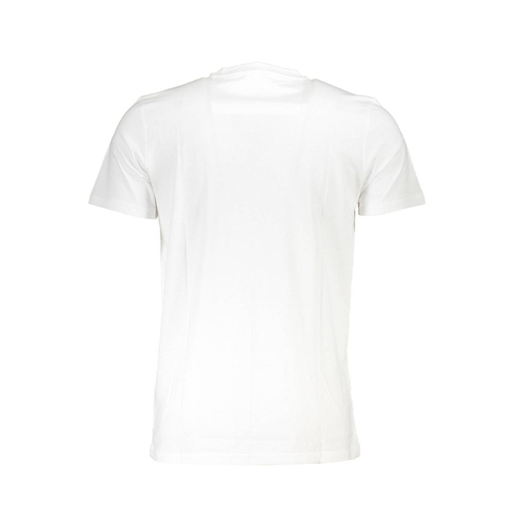 Cavalli Class White Cotton Men T-Shirt