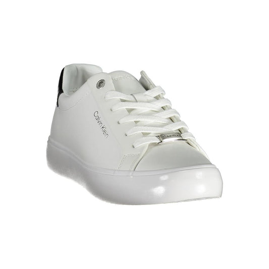 Calvin Klein Weißes Leder Damen Sneaker