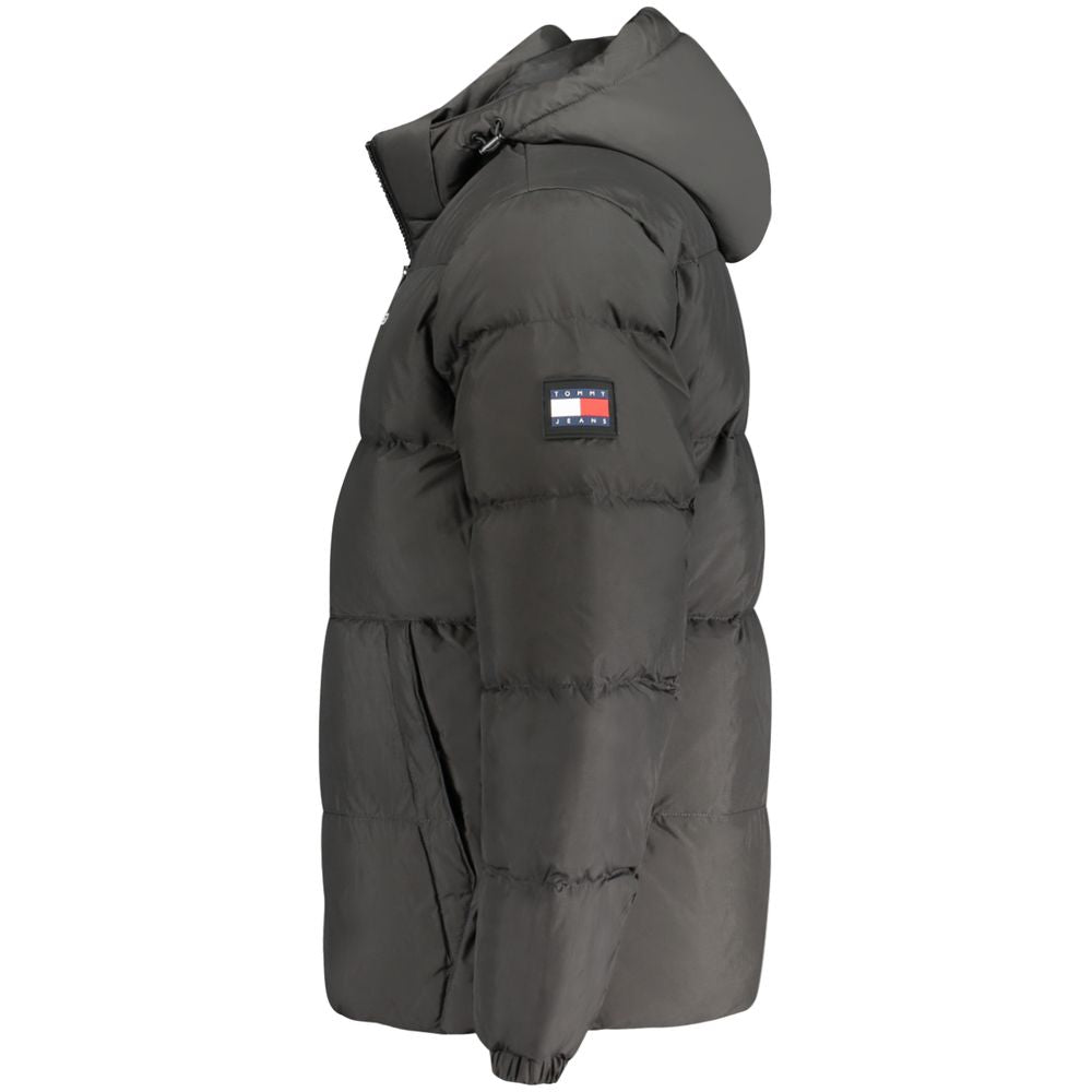Tommy Hilfiger Schwarze Recycelte Polyester Herren Jacke