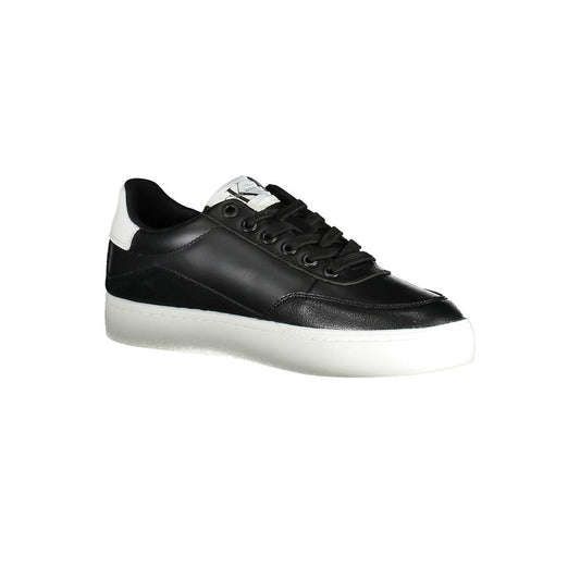 Calvin Klein Schwarzes Leder Damen Sneaker