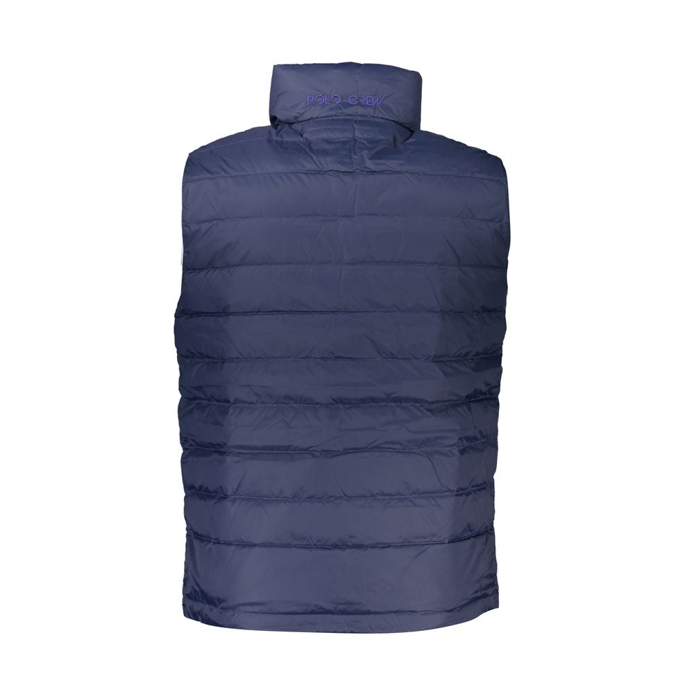 La Martina Blue Polyamide Sleveless Jacket