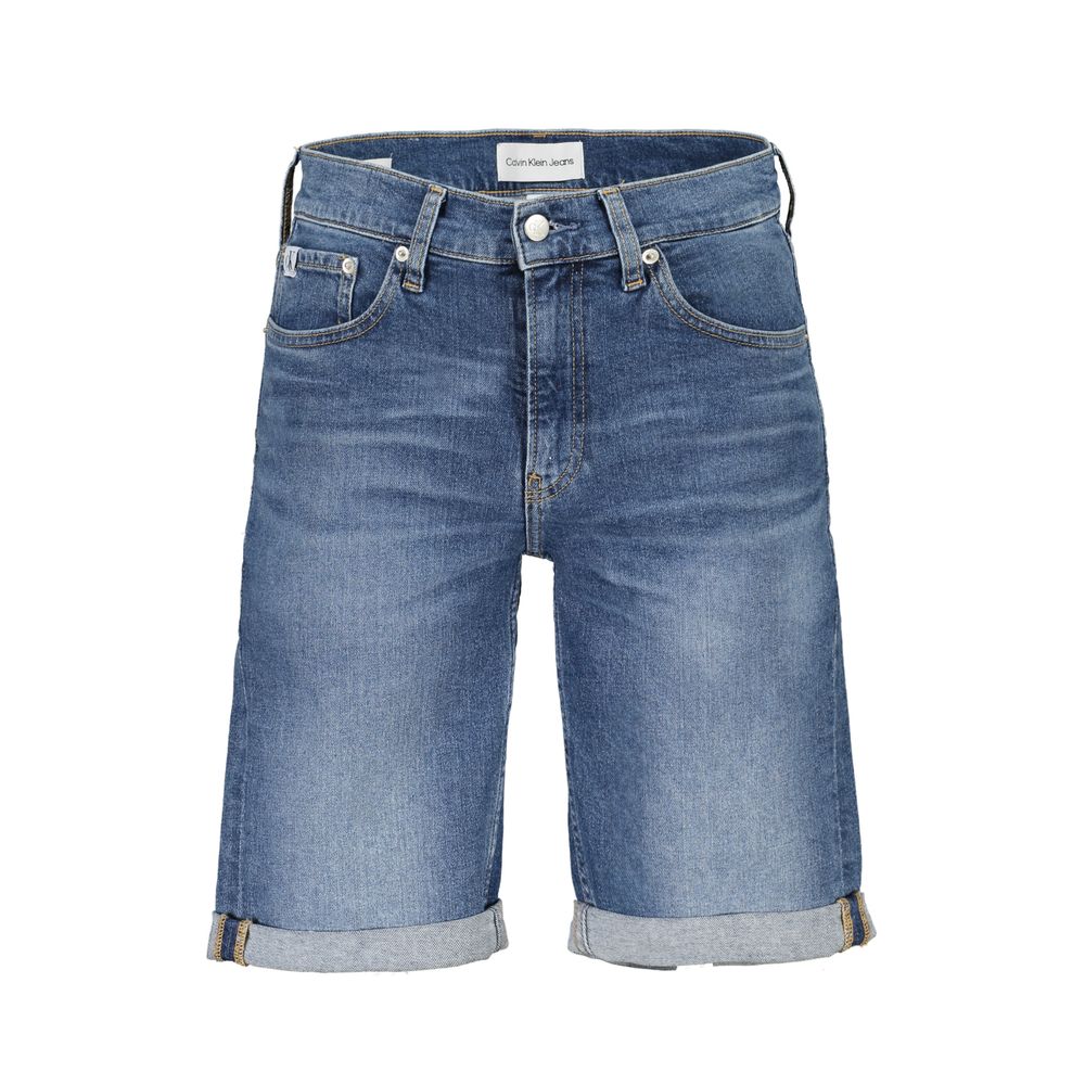 Calvin Klein Blaue Baumwolle Herrenjeans kurz
