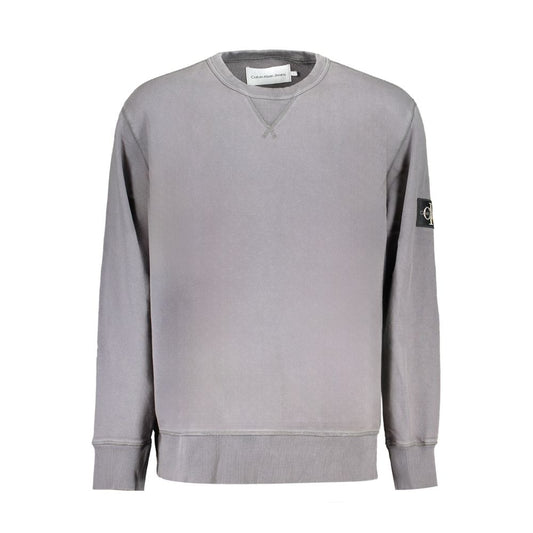 Calvin Klein Grauer Baumwollpullover für Männer
