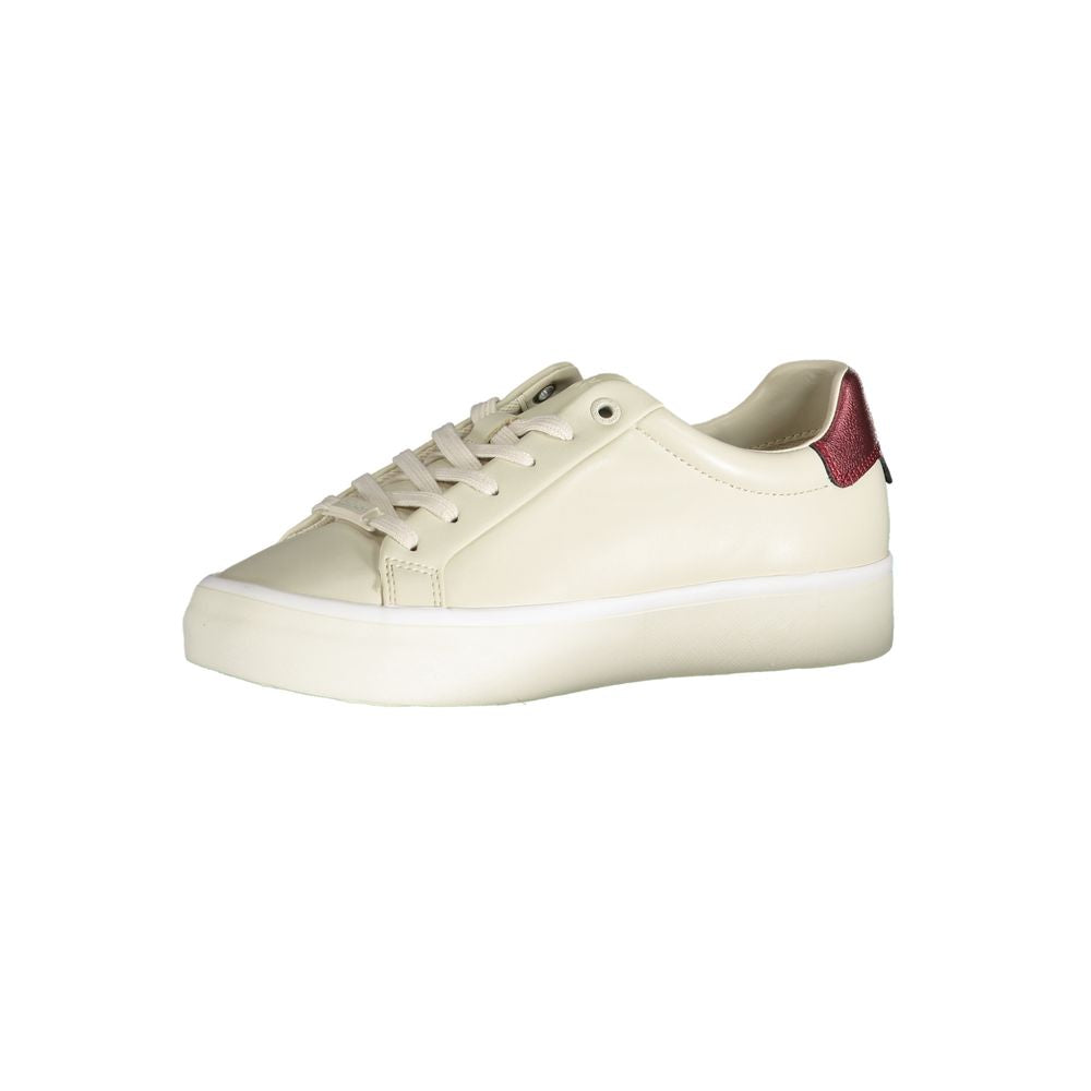 Calvin Klein Beige Polyester Low Top Sneakers