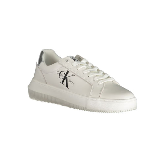 Calvin Klein White Polyester Athletic Sneakers