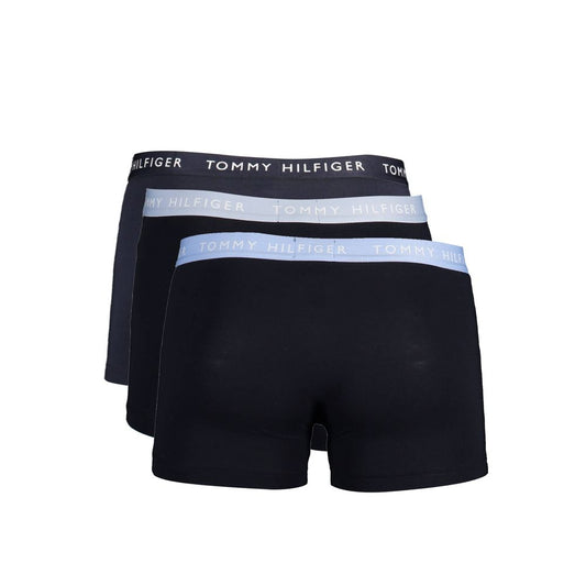 Tommy Hilfiger Black Cotton Men Boxer Trio Pack