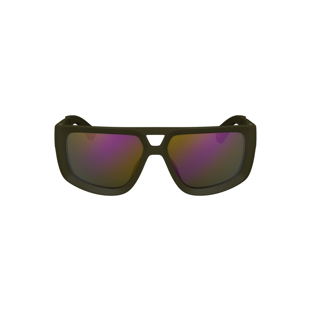 Calvin Klein Grüne Plastik-Sonnenbrille für Männer