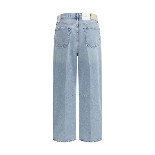 Citizens of Humanity Light Blue Cotton Straight-Leg Jeans