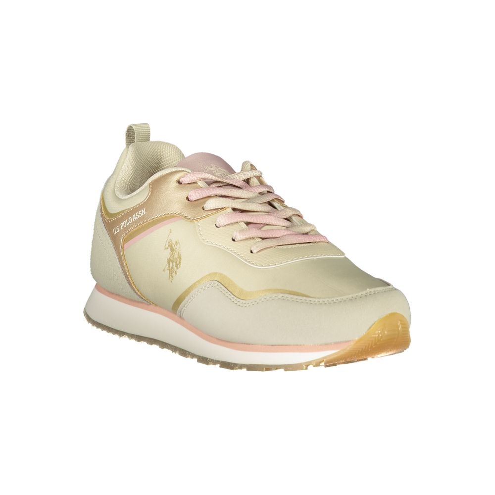 U.S. POLO ASSN. Beige Polyester Athletic Sneakers