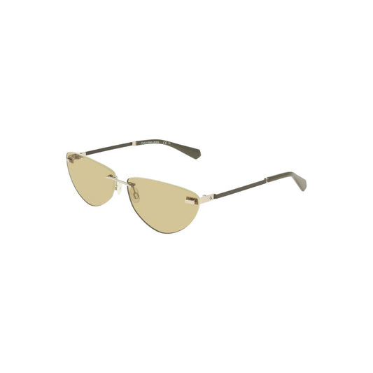 Calvin Klein Grüne Metall-Sonnenbrille für Frauen