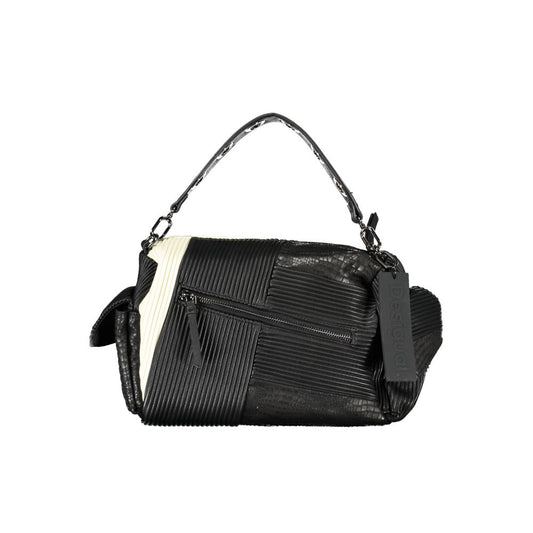 Desigual Schwarze Polyethylen-Handtasche