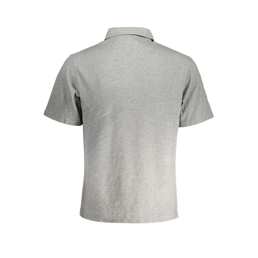 La Martina Grigio Cotton Men Polo Shirt