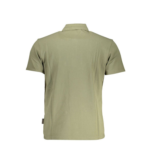 Napapijri Green Cotton Men Polo Shirt