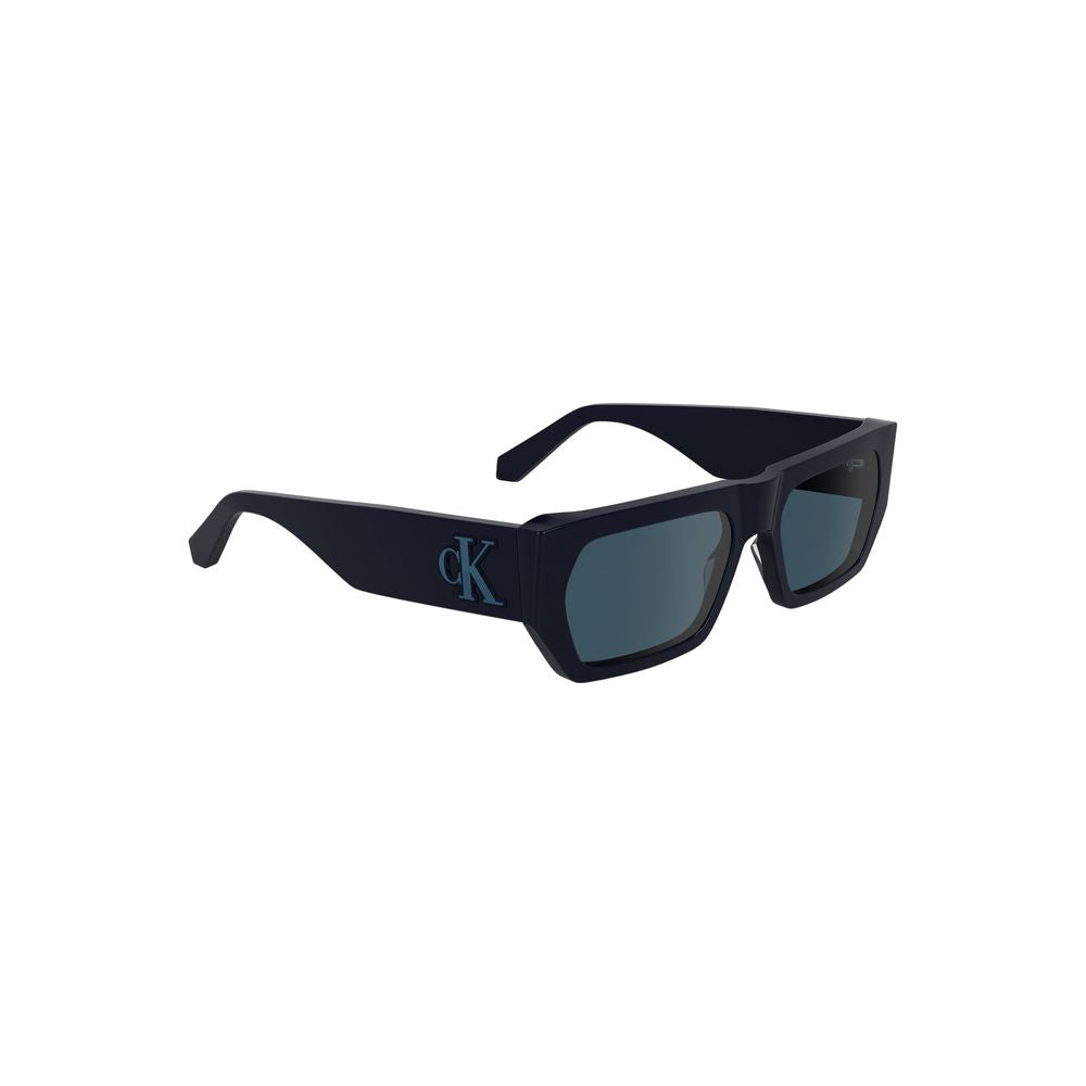 Calvin Klein Blaue Acetat-Sonnenbrille für Frauen