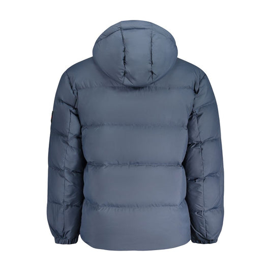 Tommy Hilfiger Blaue Recycelte Polyester Herrenjacke