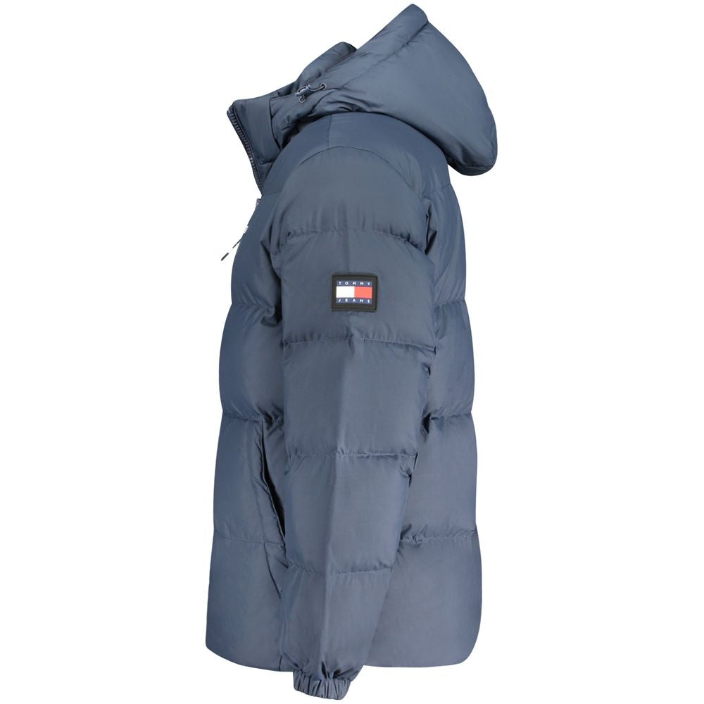 Tommy Hilfiger Blaue Recycelte Polyester Herrenjacke