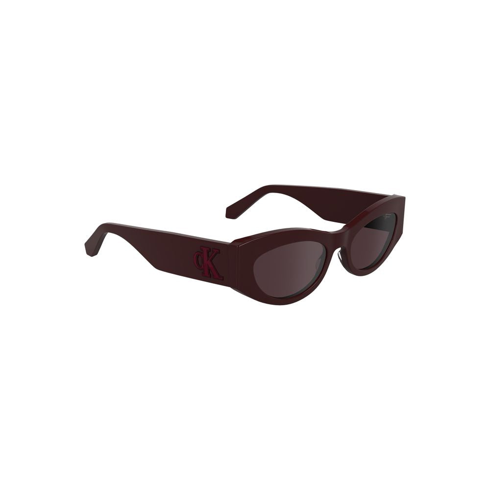 Calvin Klein Rote Acetat-Sonnenbrille für Frauen