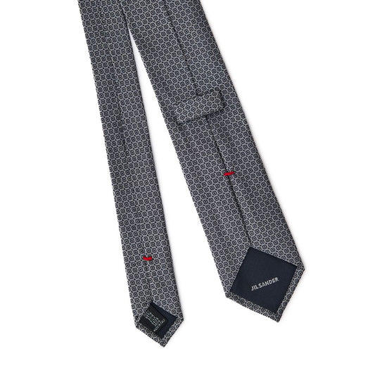 Jil Sander Gray Silk Tie