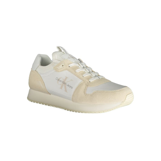 Calvin Klein White Polyester Athletic Sneakers