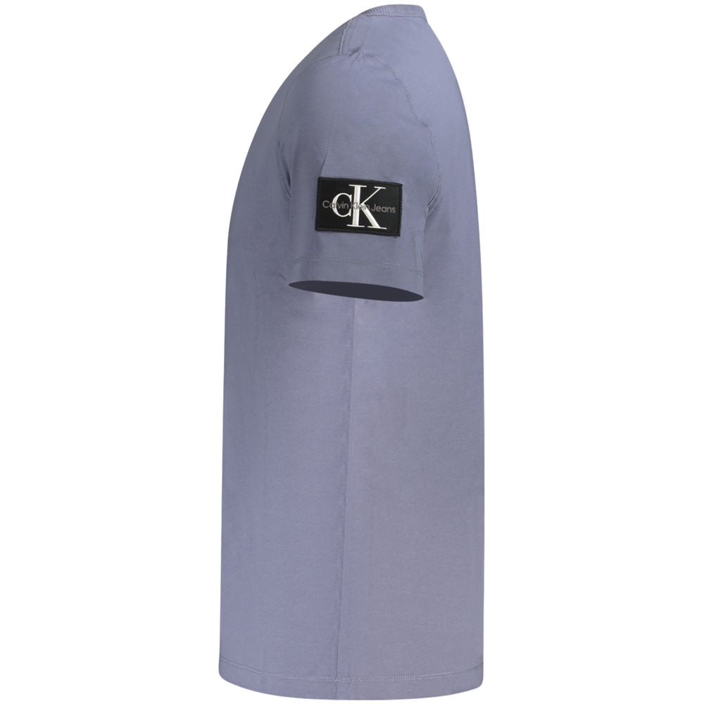 Calvin Klein Blu Cotton Men T-Shirt